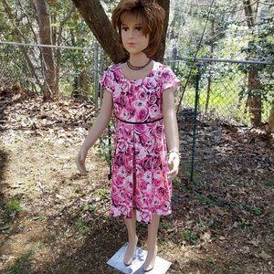 Origami Size 8 Rose Flowered Formal Dress